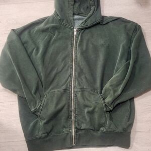 John Galt Men's Green Zip-Up Hoodie